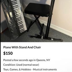 Piano For Sale Like New $100