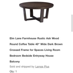 Ash Wood Living Room Table