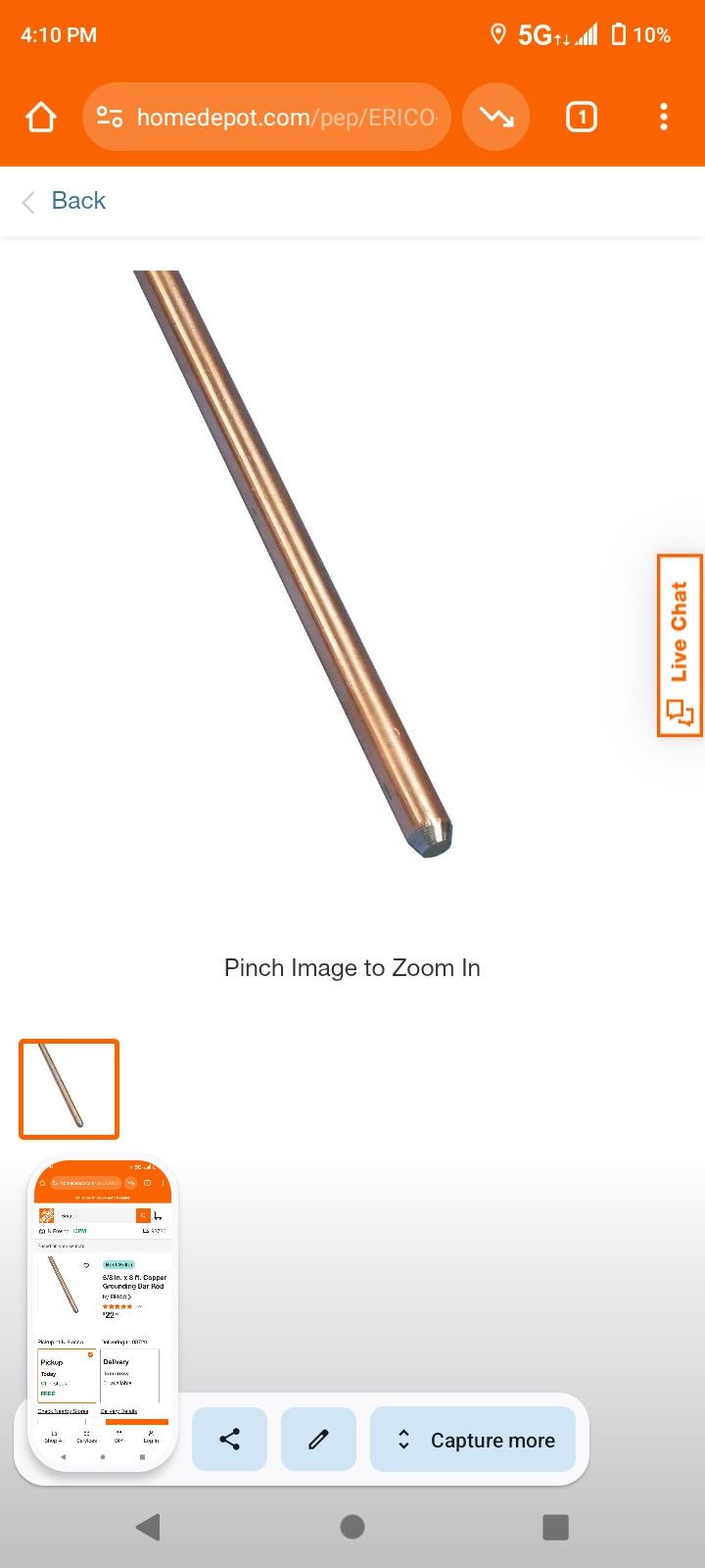 Copper Grounding Pole With Steel Core