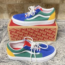 Vans Old School Yatch Club Blue/Green/Yellow Shoes - 8.5 MEN / 9.5 WOMEN (BRAND NEW)  