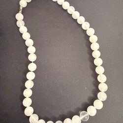 White Jade Natural Stone Necklace