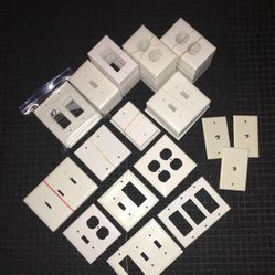 139 Electric White Plates + 60 Caps