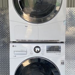 APT. SIZE 24” LG “Steam”  Front Loading Washer & Dryer Set-VERY NICE!!