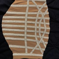 Rhinestone Mesh Corset 