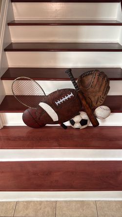 Sports Themed Metal Wall Art Decor