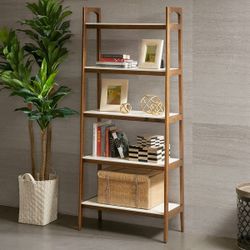 Shelf bookcase - Pecan/white - Almost New 