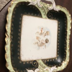 Vintage Royal Bavarian PMB China Germany Cherub Dresser Tray 