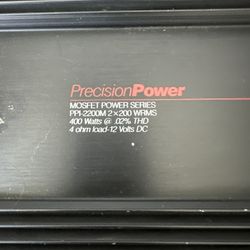 Precision Power PPI-2200M MOSFET Power Series Amplifier 2x200W RMS Vintage Car Audio Amp