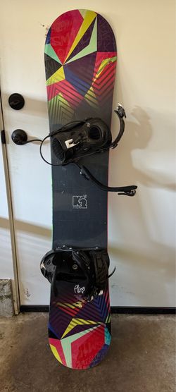 K2 fling woman’s snowboard + bindings