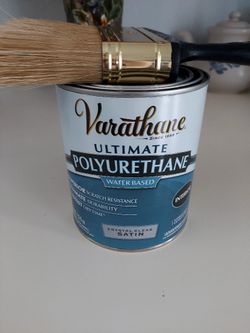 Varathane Ultimate Polyurethane & Specialized Brush –Both Brand New