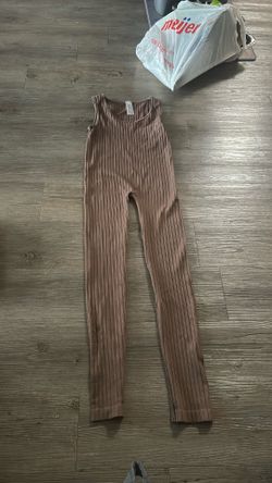 Brown body suit
