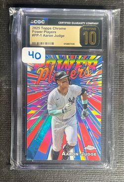 2025 Topps Chrome Power Players Aaron Judge CGC 10