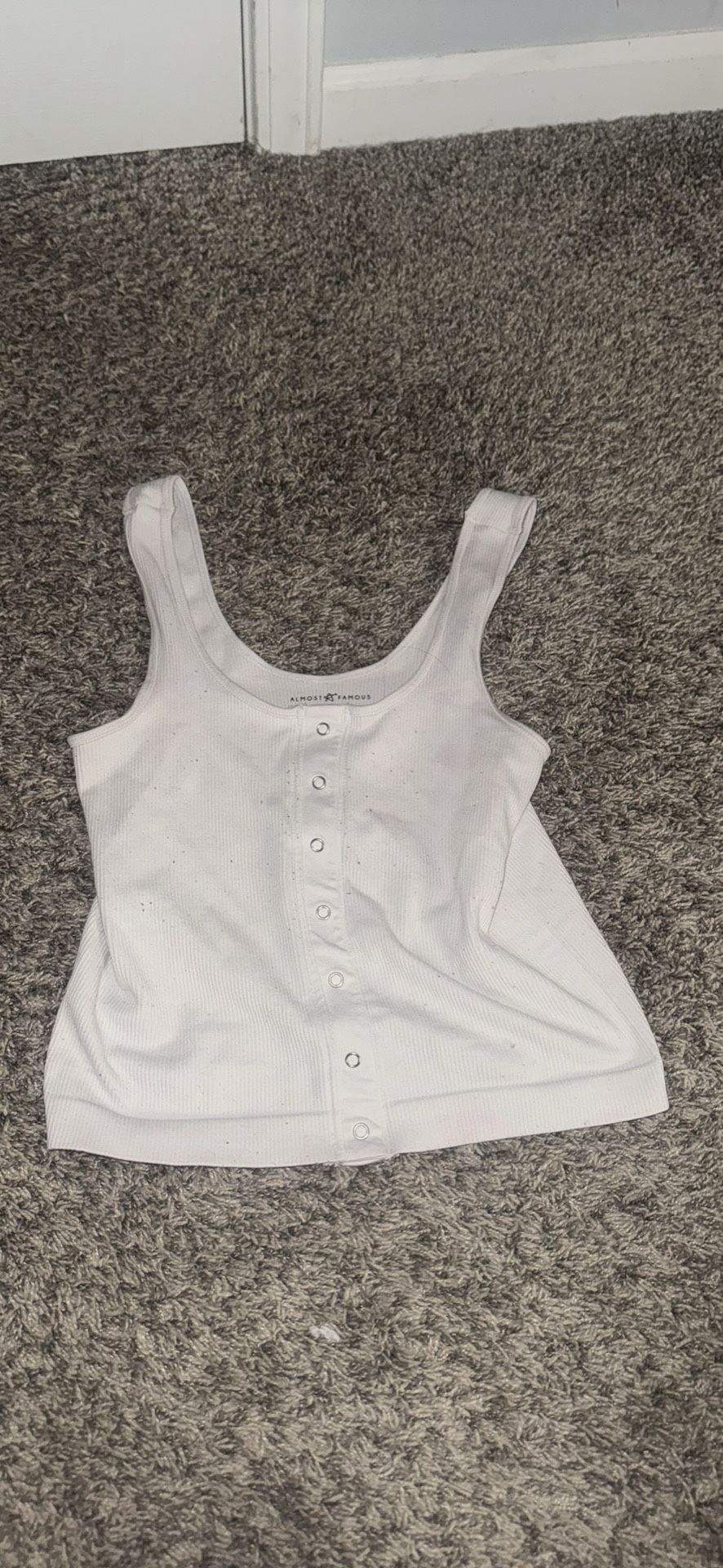 White Tank Top Size M