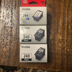 Cannon Pixma 246 Color And 240 Black Ink 