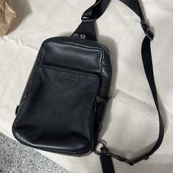 Coach, Leather Black Bag