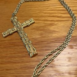 Gold Coated Cross Necklace