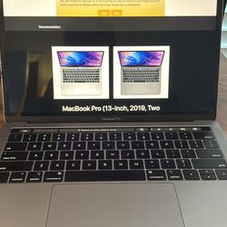 MacBook Pro 2019 Retina Display (like New) NEGOTIABLE