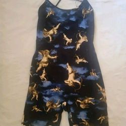 Fashion Nova Angeles/Clouds One Piece Bodysuit Size Large