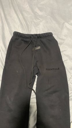 Black Essential Sweats uncuffed