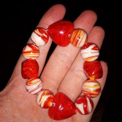 Heart Beaded Bracelet 