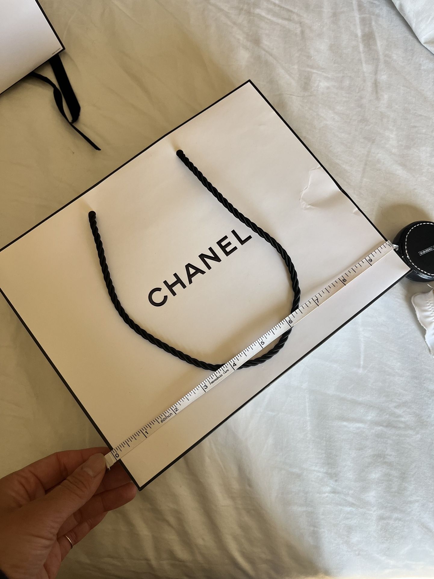 Empty Chanel Shopping Bag