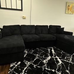 Black U-Shape Sectional