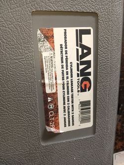 Lang cylinder leak tester tool engine motor