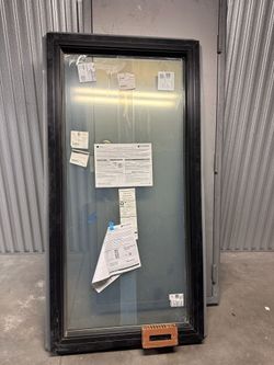 New Andersen Fixed Picture Window – Black Frame – Energy Efficient – Never Installed
