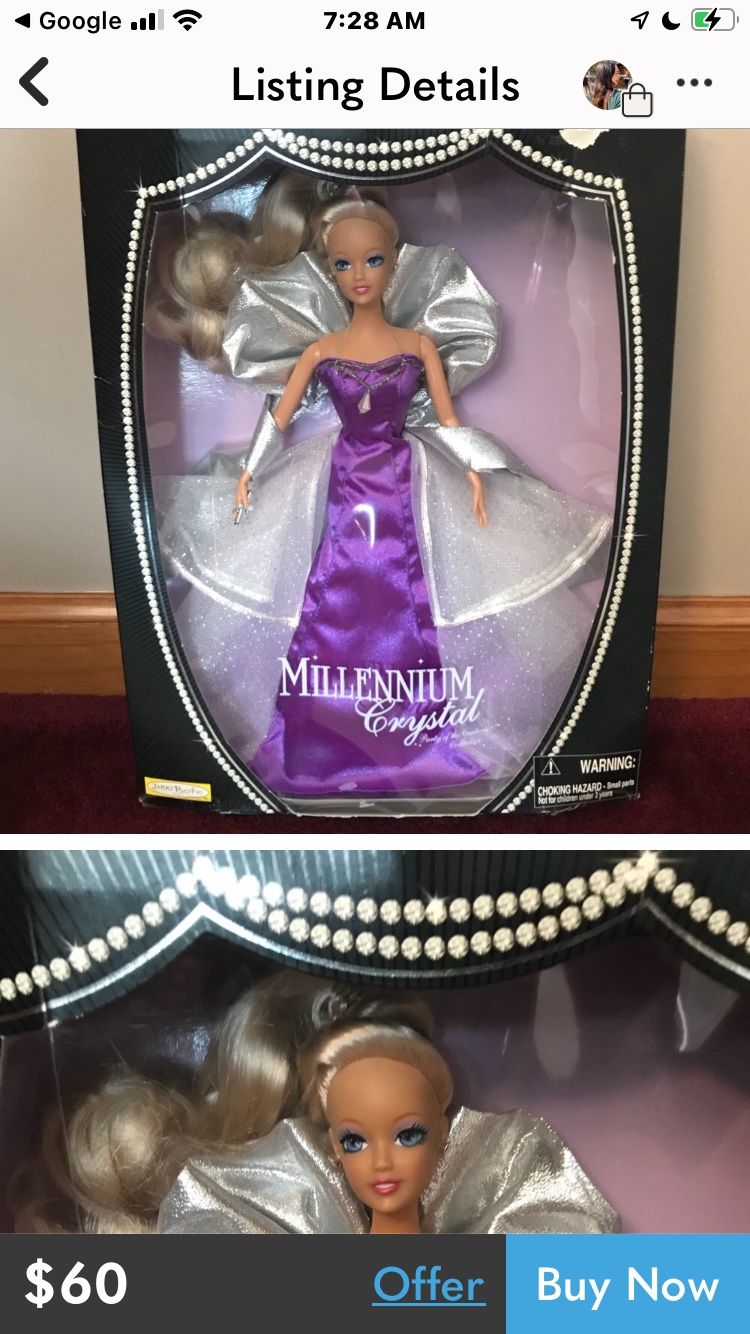 Millennium Crystal Doll by Jakks Pacific Model 28101 Value $60 my price $35