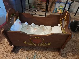Wooden Baby Doll Craddle