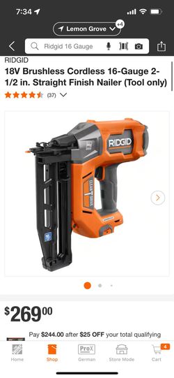 Ridgid 16 Gauge & Router