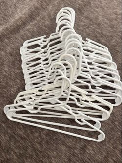 20 White Kids’ Hangers – $5