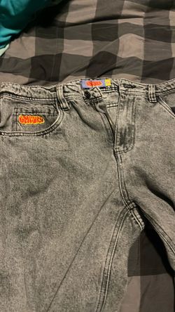 JNCO Style Gray Acid Wash Jeans