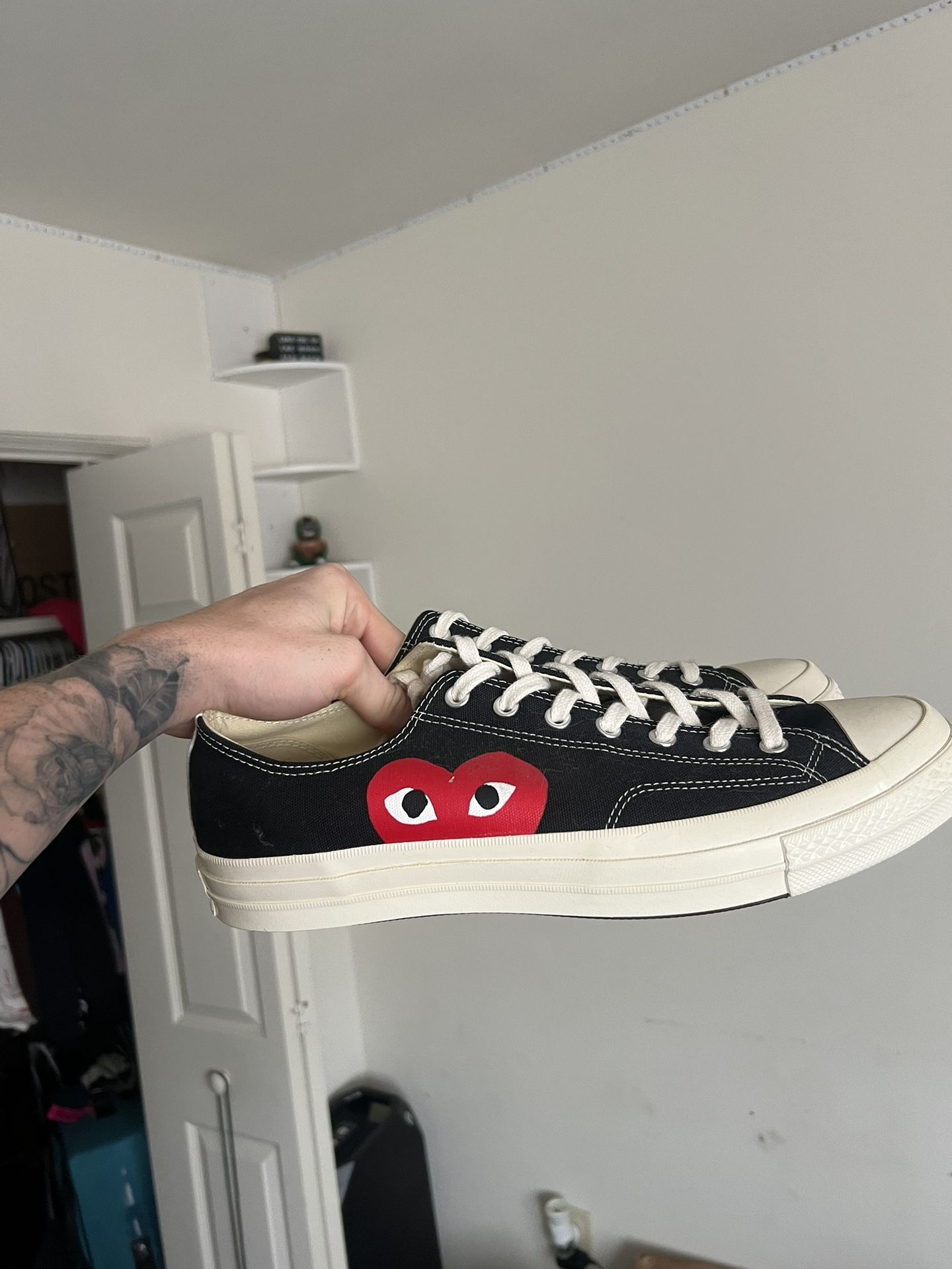 comme des garçons play x converse