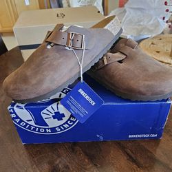 LAST MINUTE GIFTS! Brand New Birkenstock Boston Clogs, Oiled Leather, Habana 40 / 9 - 9.5