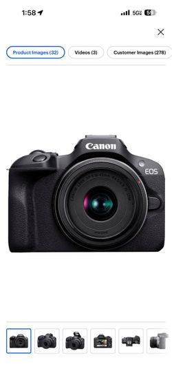 Canon EOS Mirrorless Camera with RF-S 18-45mm Lens