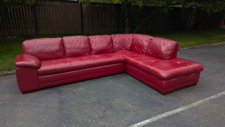 High quality leather sectional