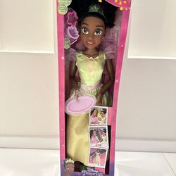 Large Princess And The Frog Doll New Girl Toy Tiana Pretend Play Disney Bake Baking Birthday Kid Gift Surprise