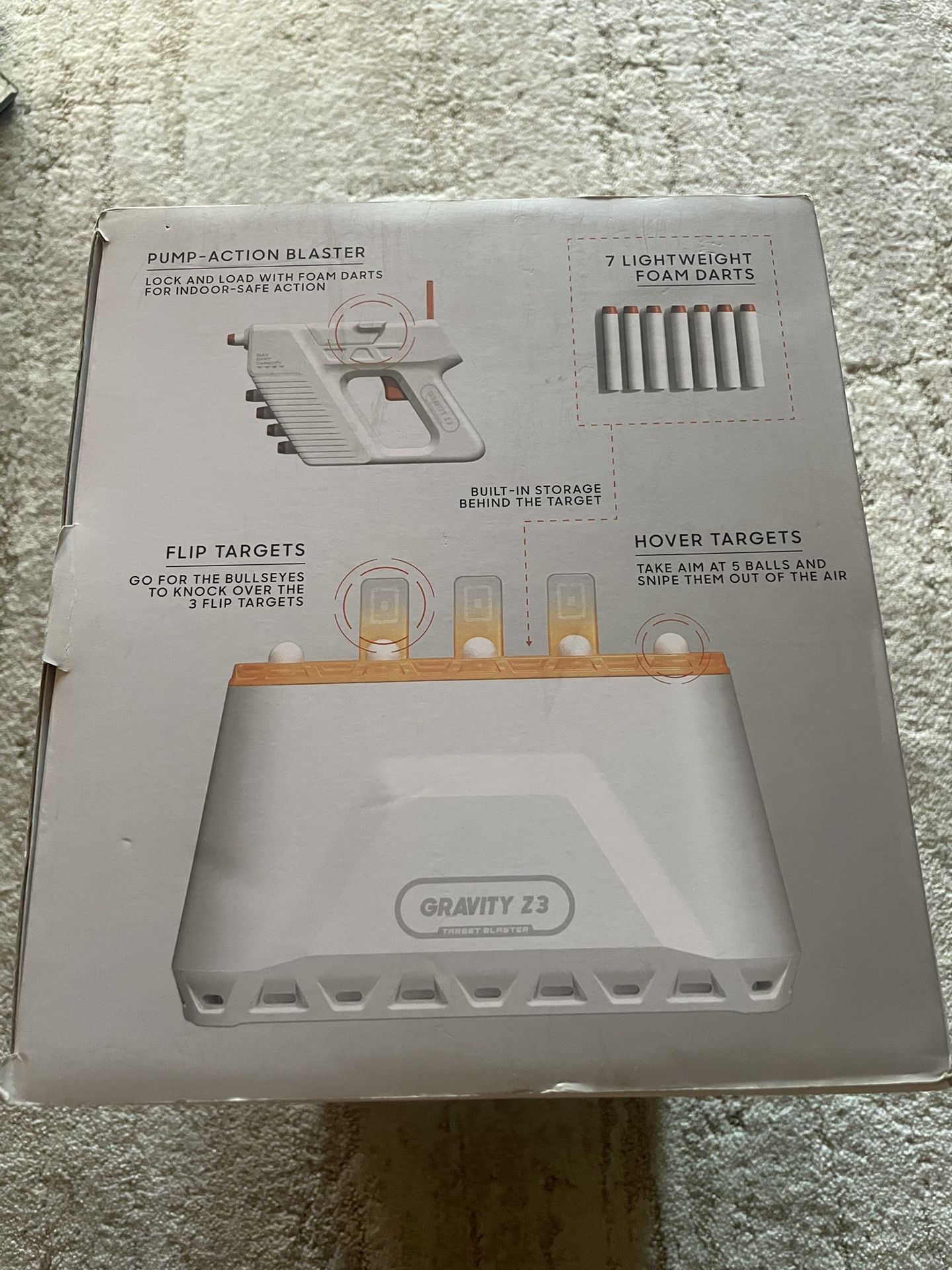 Sharper Image LED Gravity Z3 Hovering Target Shot Game