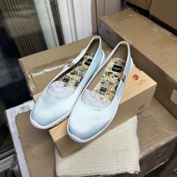 UIN Women's Art Painted Ballet Flats Slip On Pointed Toe Casual Loafers Lightweight Comfort Travel Shoes Size 6.5