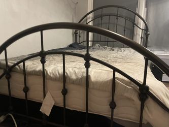Bed Frame Mattress And Box 100$