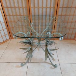 Vintage Coco Chanel By Maison Bagues Sheaf of Wheat Side Table.