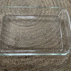 14”x 9”Pyrex 233-N Rectangle Baking Casserole Dish 3 Qt Clear Glass