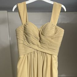 Bridesmaid dress - Light yellow- Like new!!