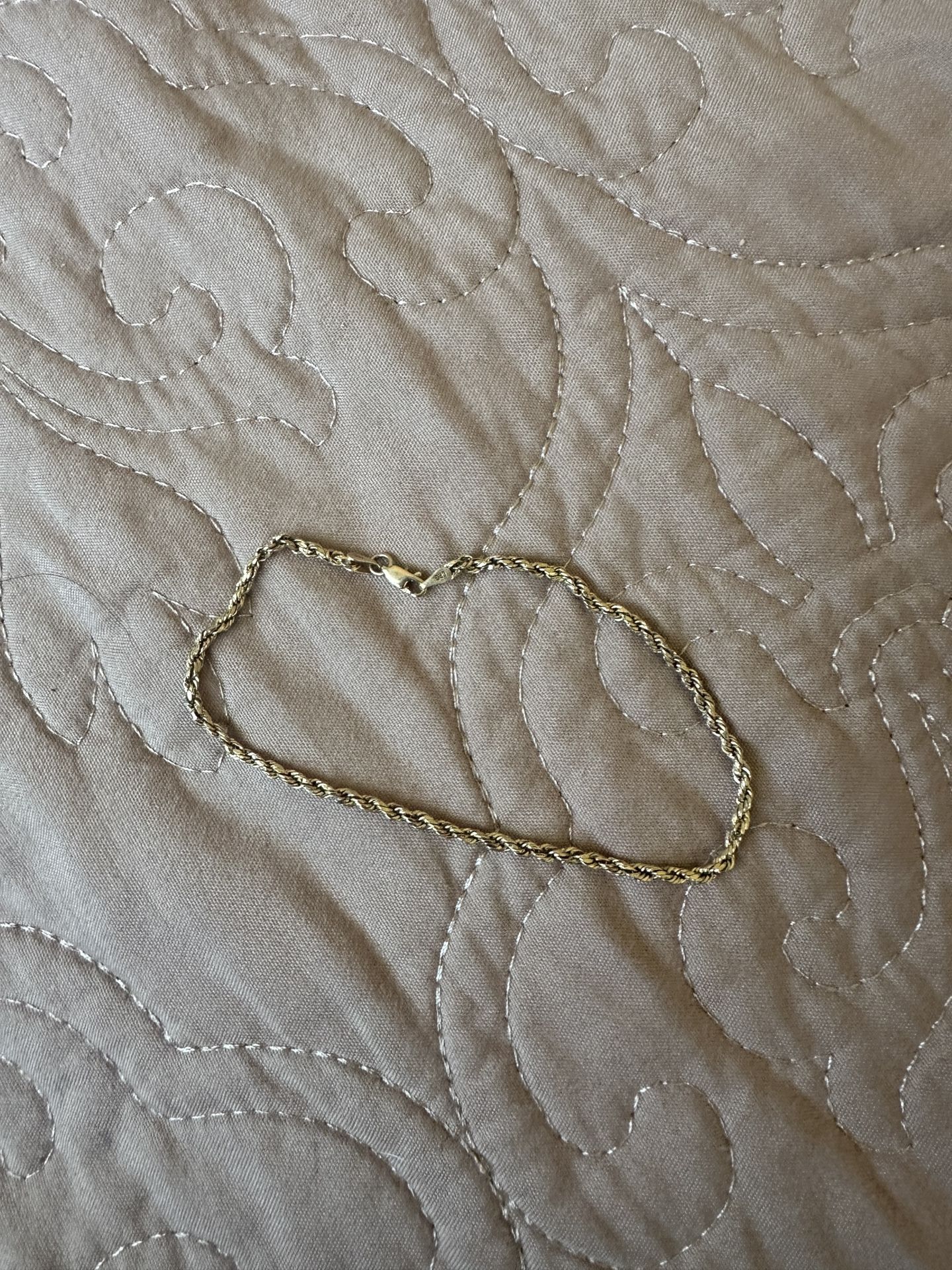 14k Rope Bracelet
