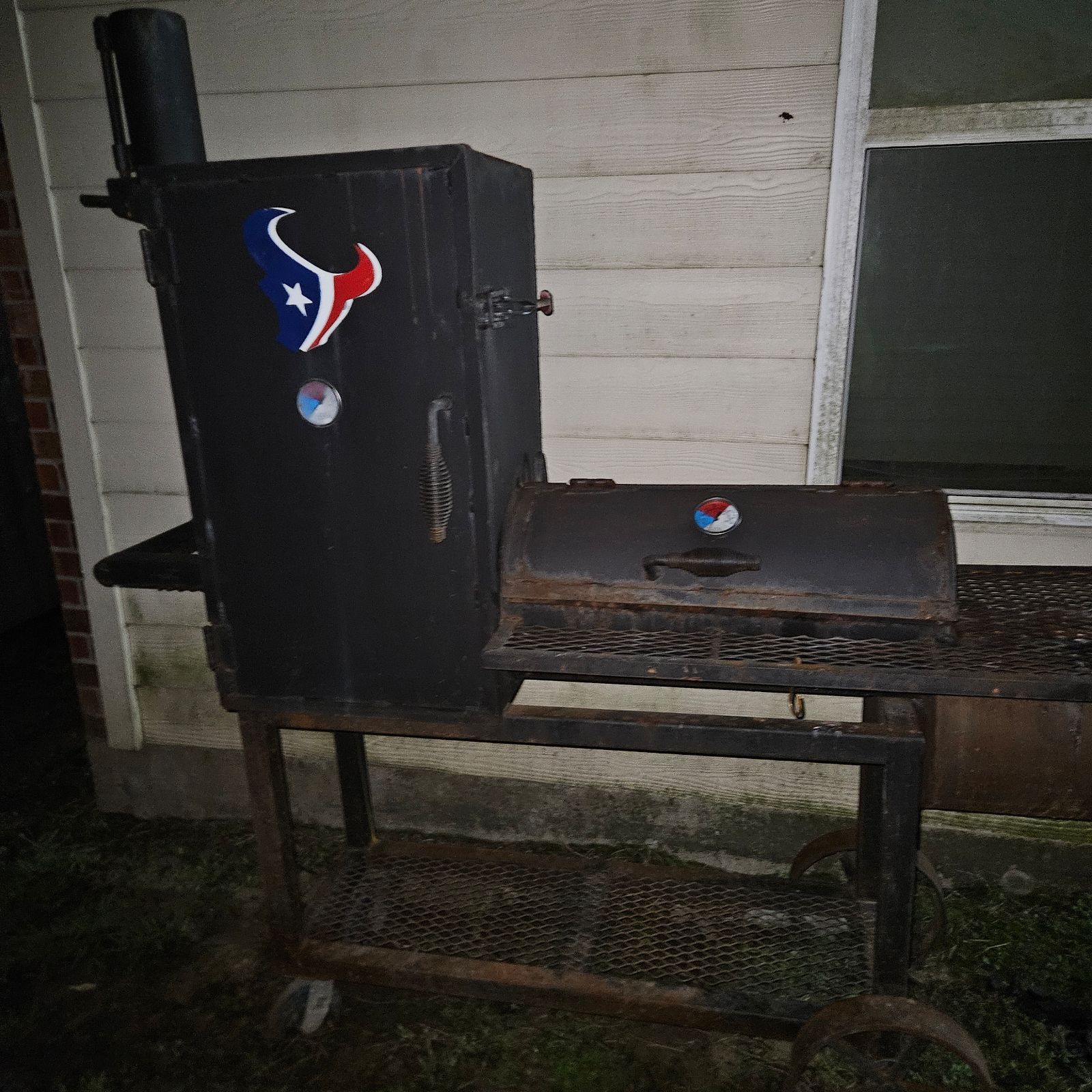 Custom Combo Offset Smoker And Grill