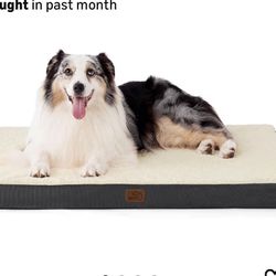 Bedsure XL Dog Bed Comfy Flat Pet Bed Up To 90 Lb 