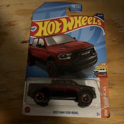 Hot Wheels Red 2020 RAM 1500 Rebel Kid Diecast Model Toy Car HW Hot Trucks HCX93