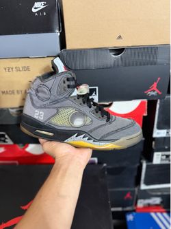 Jordan Off White Muslin 5s size 9 USED But Clean