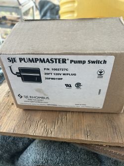 SJE PUMPMASTER pump Switch
